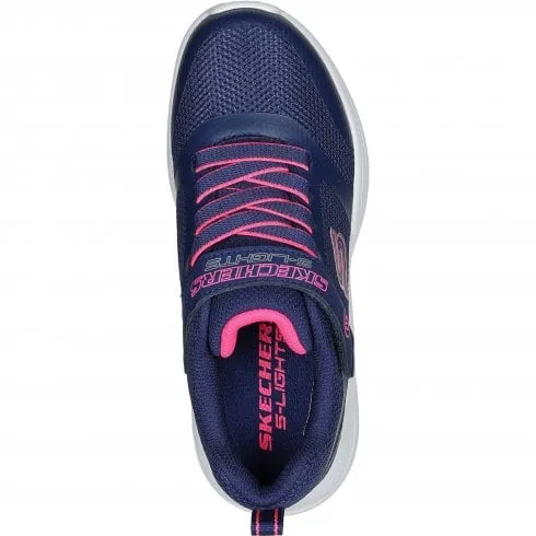 Skechers Sola Glow | Navy | Childrens Light Up Trainers