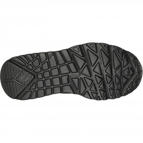 Skechers Uno Lite - Worlo | Black | Childrens School Trainers