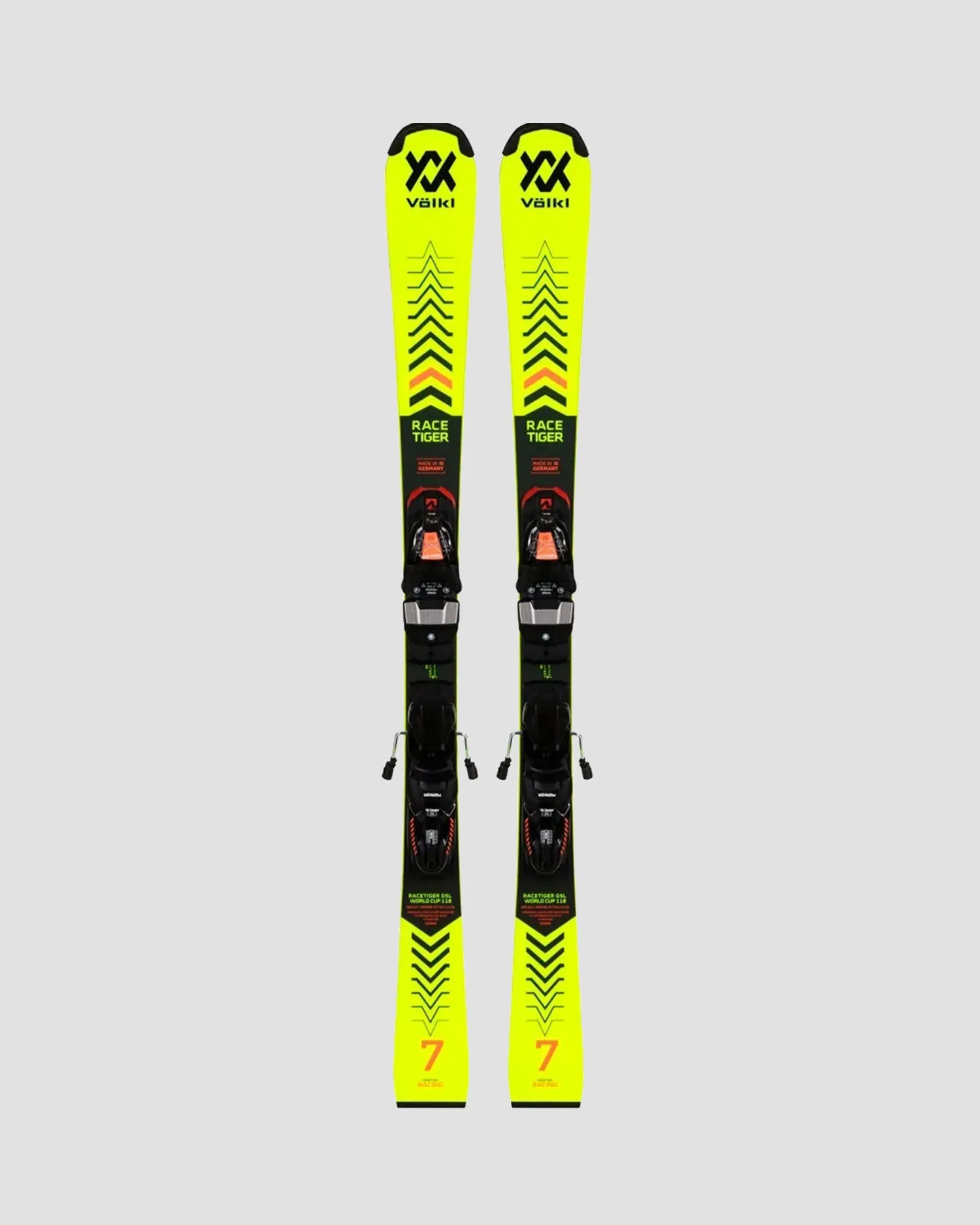 Skis with plate Volkl Racetiger GSL R JR 120842y-nd