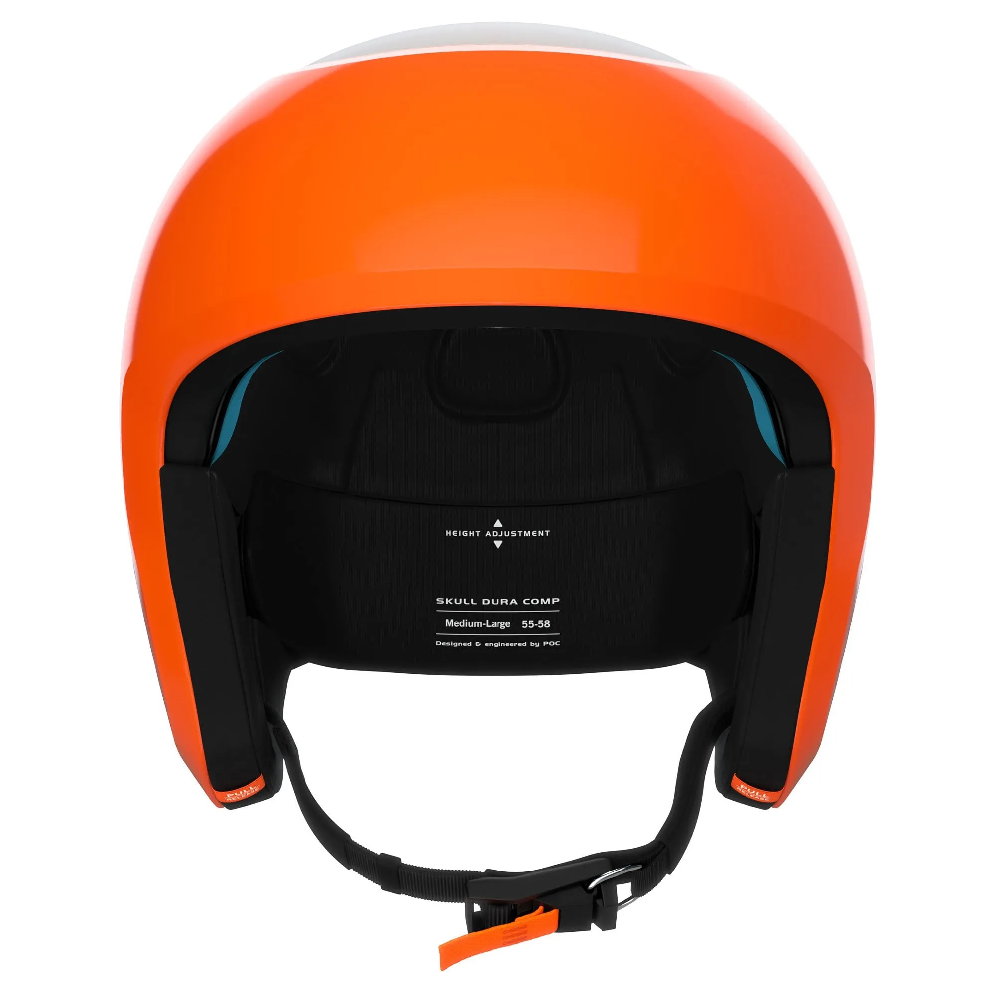 Skull Dura Comp SPIN Ski Helmet - Fluorescent Orange