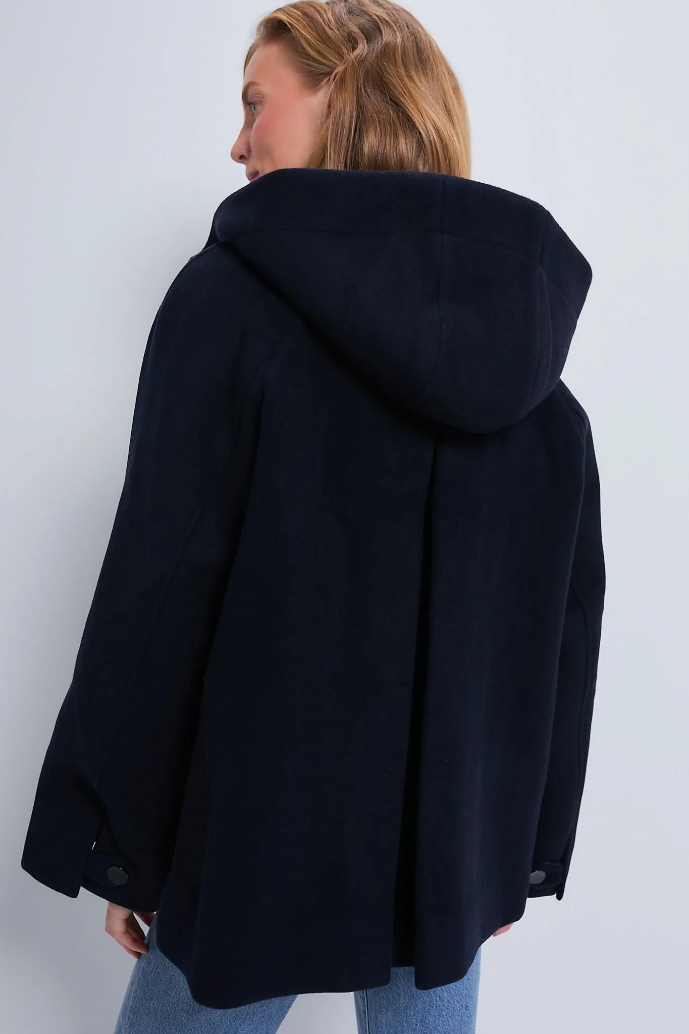 Sky Captain Boiled Wool Midi Jacket