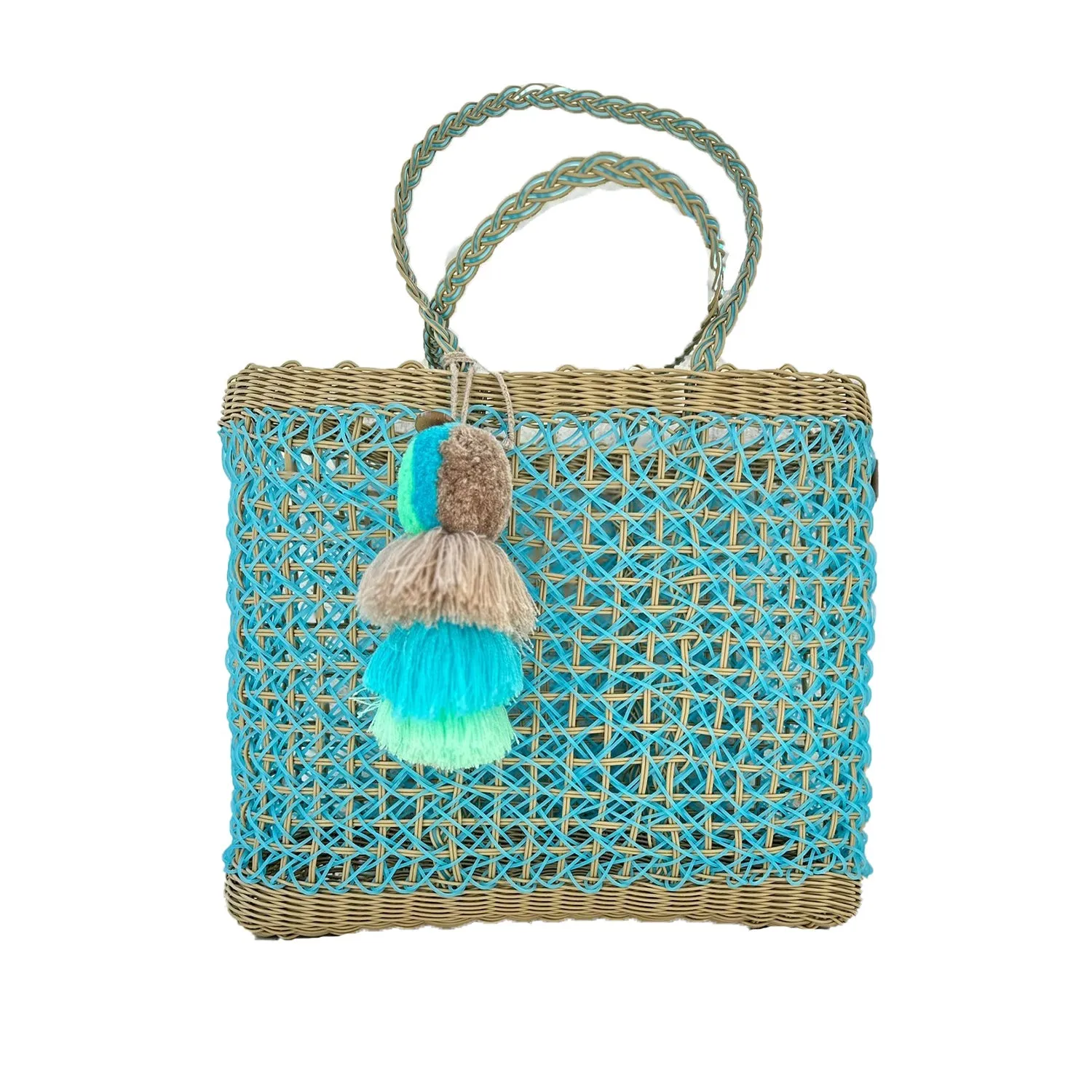 Sky Coastal Cable Citron Tote