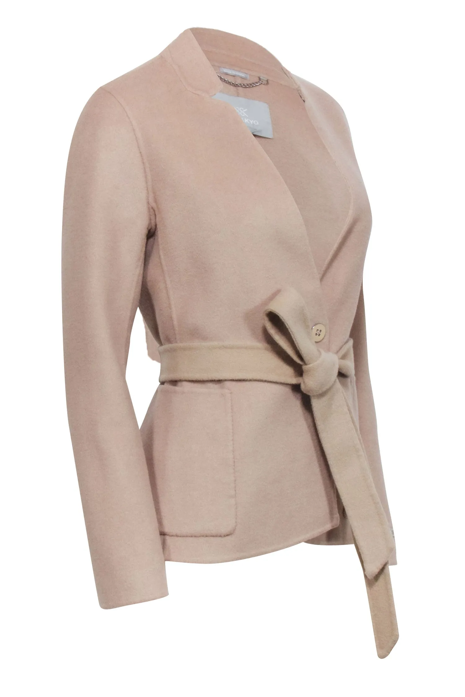 Soia & Kyo - Beige Wool Blend Belted Jacket Sz XS