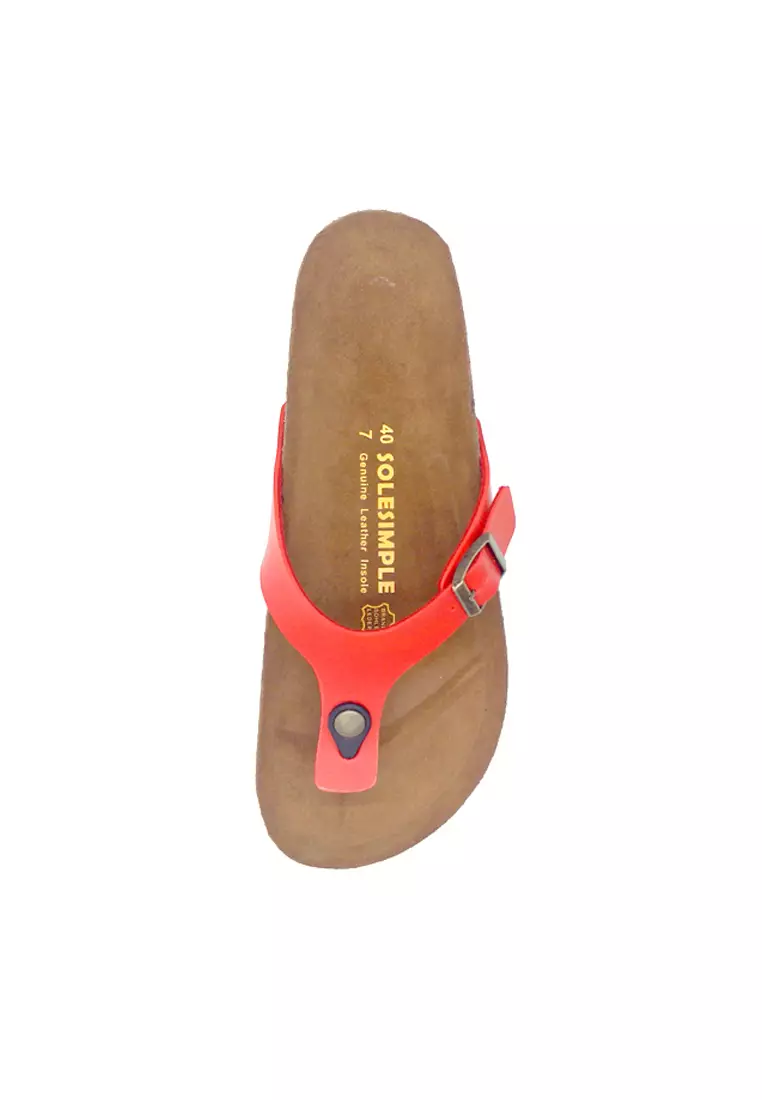 SoleSimple Prague - Red Sandals & Flip Flops