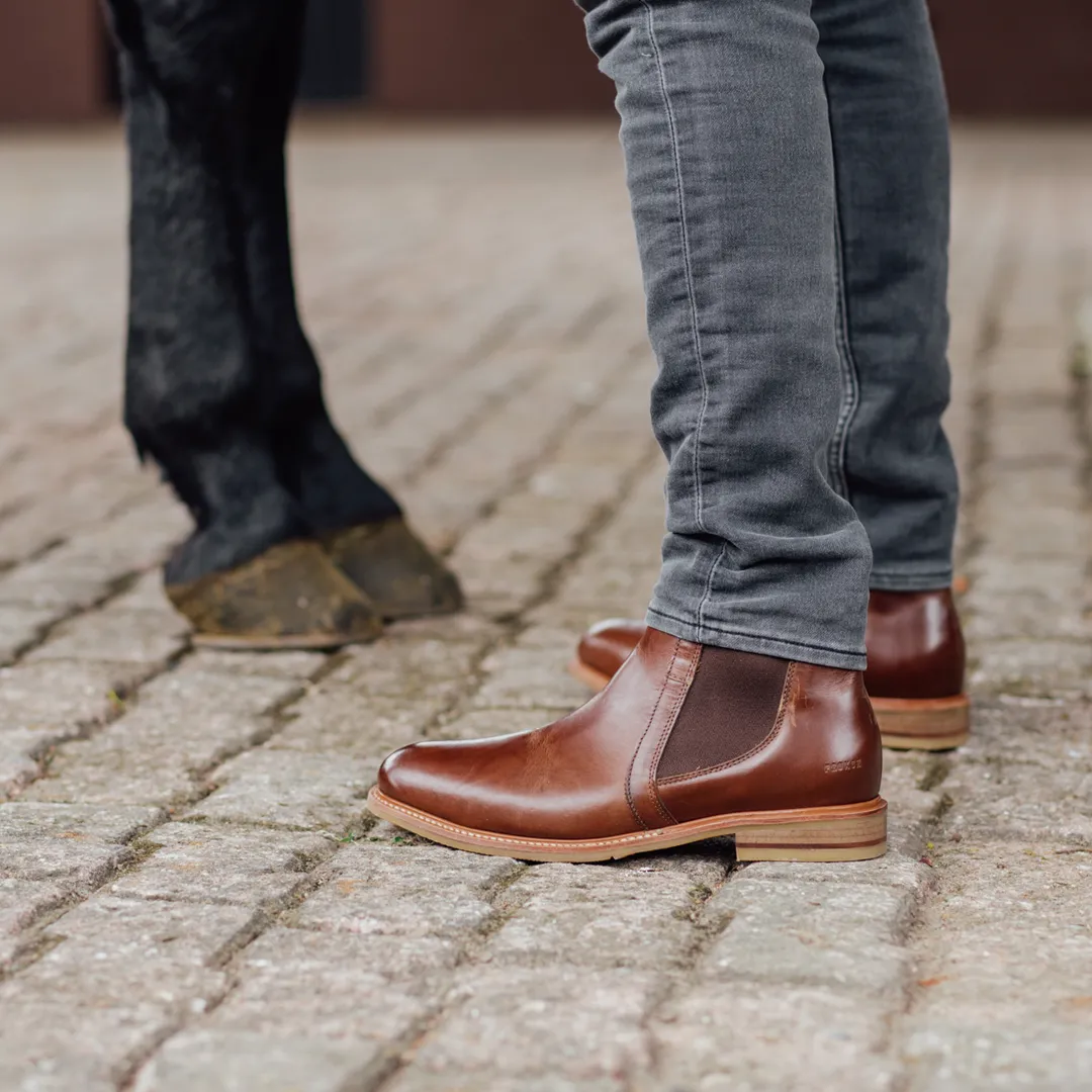 STEEL TOE CHELSEA BOOT WALLACE AMBER