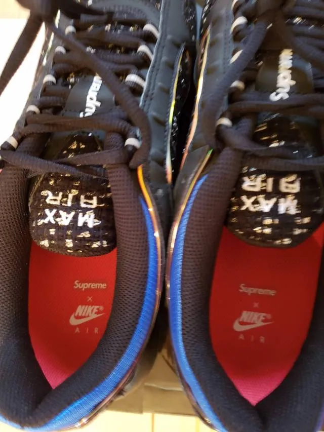 Supreme x Nike Air Max Tailwind 4 Black Hyper Cobalt