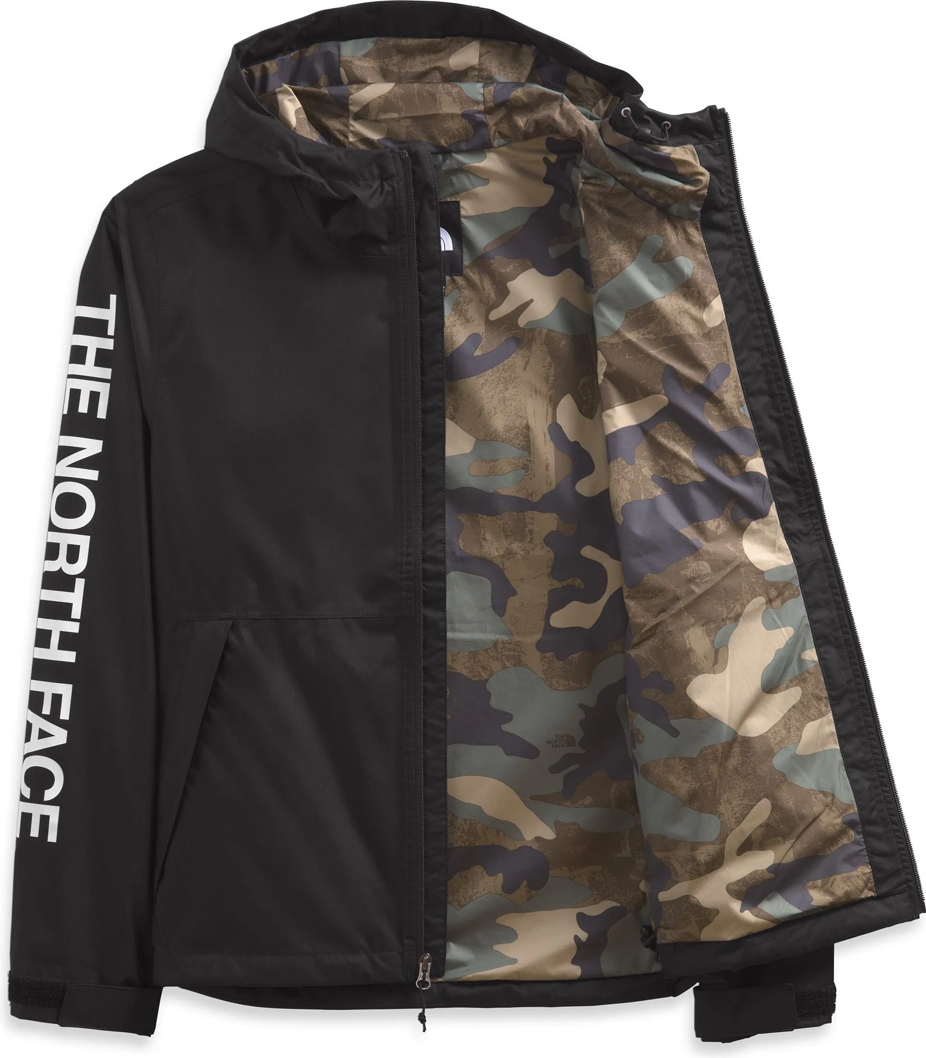 The North Face Men's Printed Novelty Millerton Jacket Tnfblk TNF Black Kelp Tan TNF Camo Print