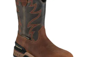 Two Harbors  Men's 11-inch Waterproof Leather Safety Toe Pull-On Boot