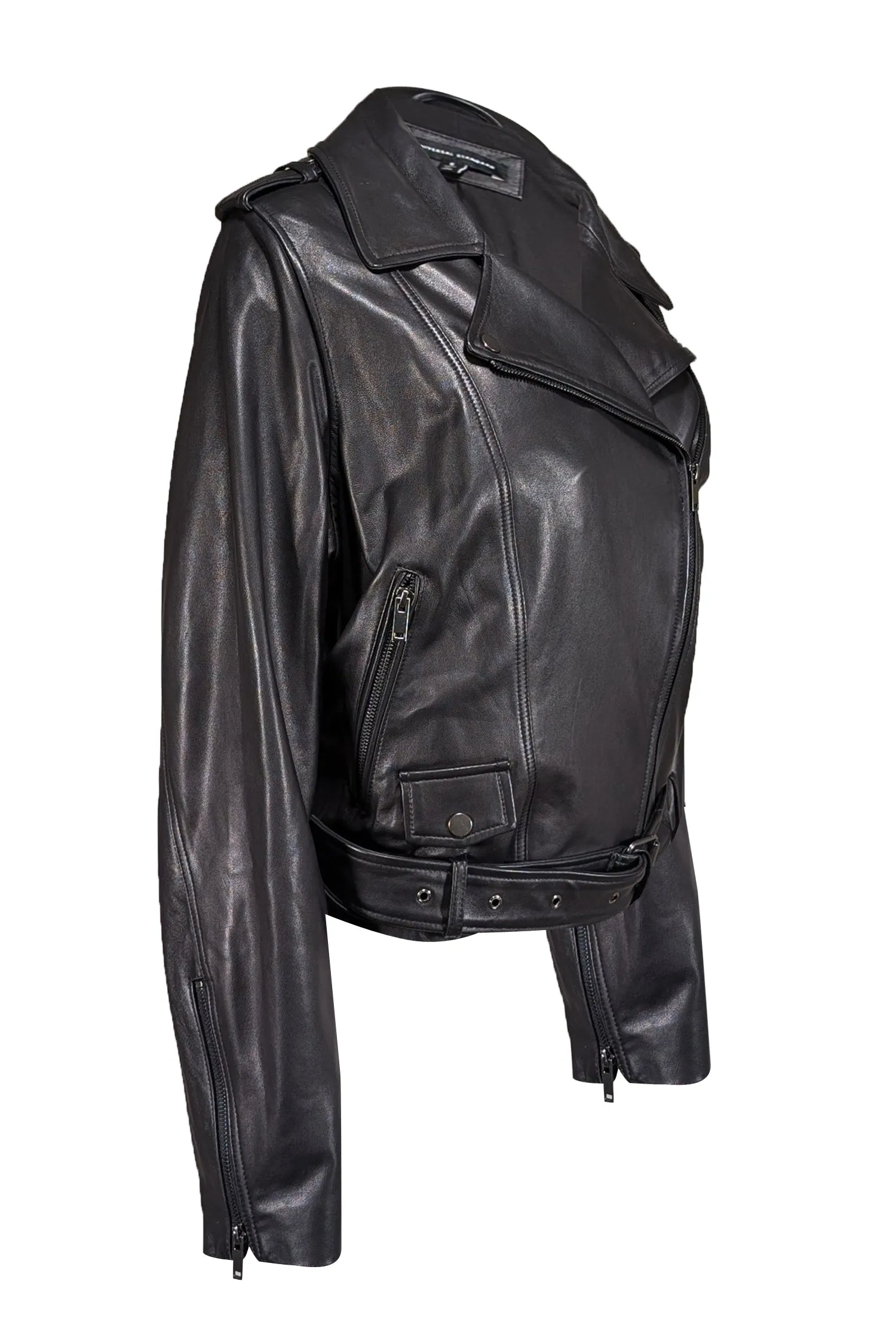 Universal Standard - Black Leather Moto Jacket Sz XL