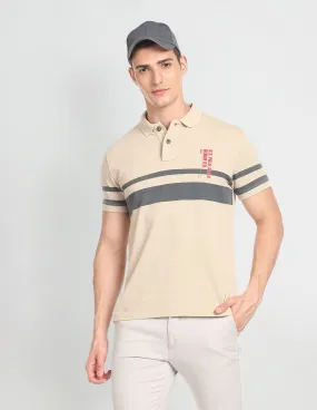 U.S. Polo Assn. Denim Co. Horizontal Stripe Cotton Polo Shirt