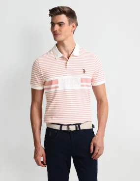 U.S. Polo Assn. Denim Co. Muscle Fit Horizontal Stripe Polo Shirt