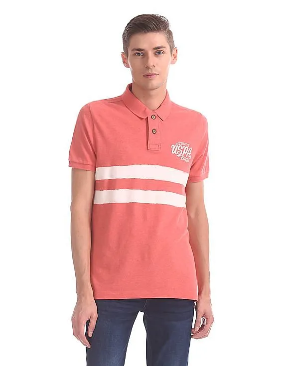 U.S. Polo Assn. Denim Co. Regular Fit Stripe Chest Polo Shirt