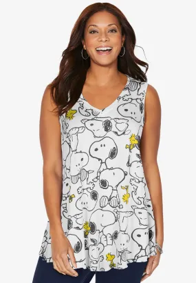 V-neck Snoopy Tank