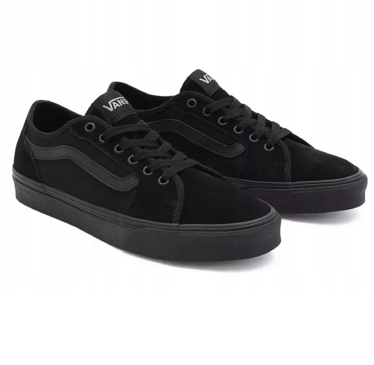 VANS Filmore Decon Suede Canvas Trainers Black/Black