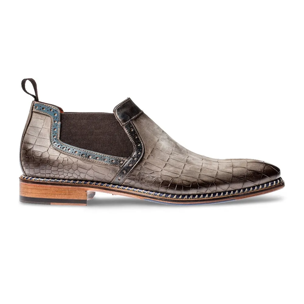 Veloce Nubuck Chelsea Boot in Cocco Corteccia by Jose Real