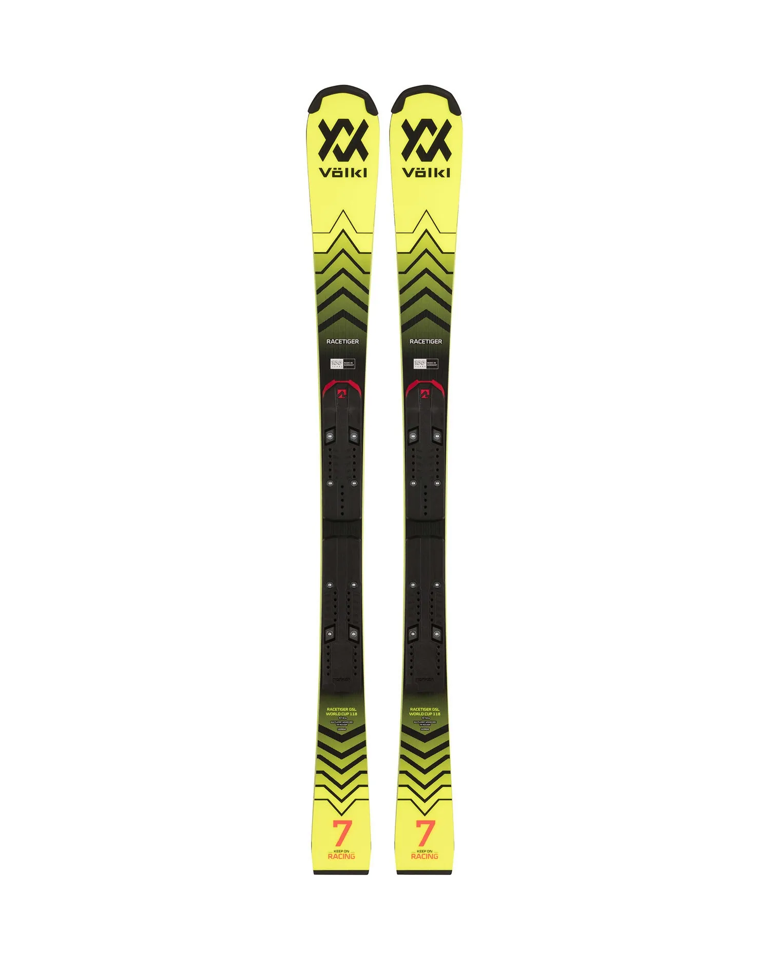 VOLKL RACETIGER GSL R JR w/PLATE S skis without bindings 122842a-nd