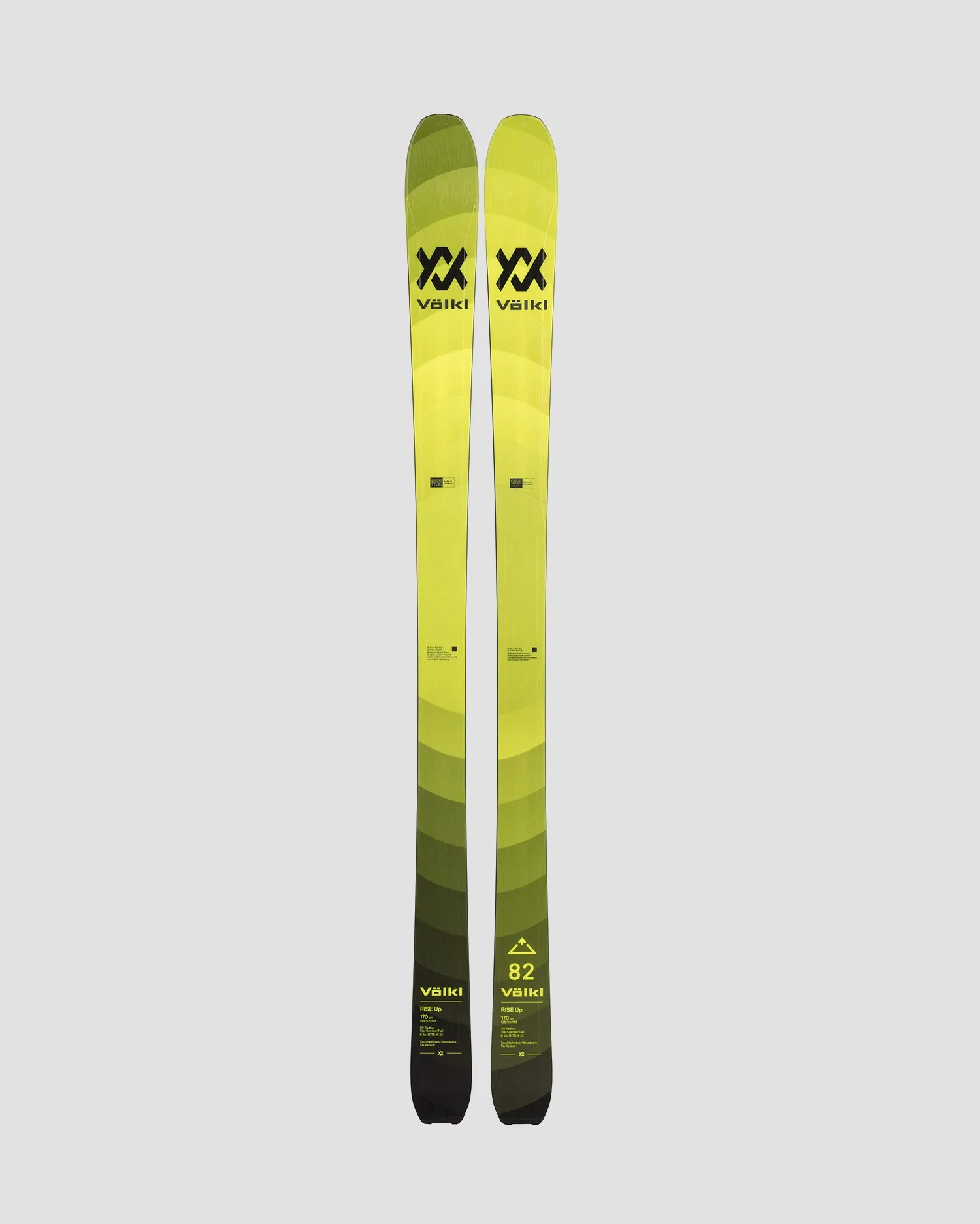 VOLKL RISE UP 82 FLAT skis without bindings 122378-nd