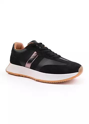 Where’s That From Pulse Black Runner Trainers | Grattan