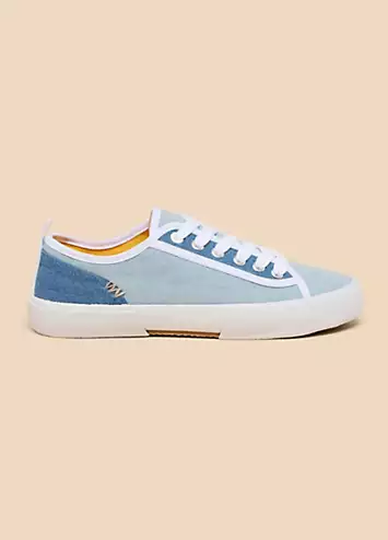 White Stuff Pippa Canvas Lace Up Trainers | Grattan