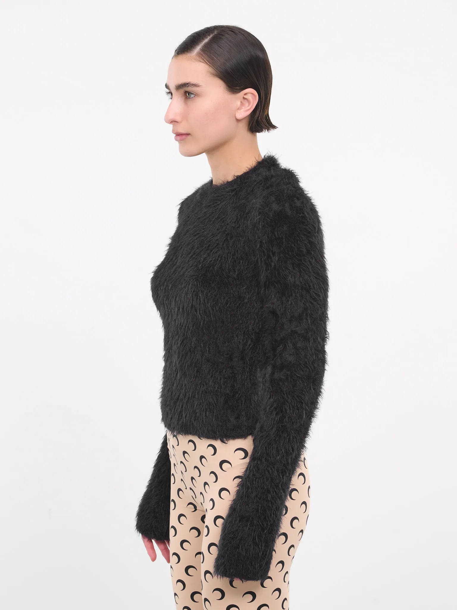 Wild Puffy Knit Pullover (WTK004-CKNI0031-BLACK)