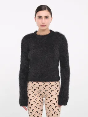 Wild Puffy Knit Pullover (WTK004-CKNI0031-BLACK)