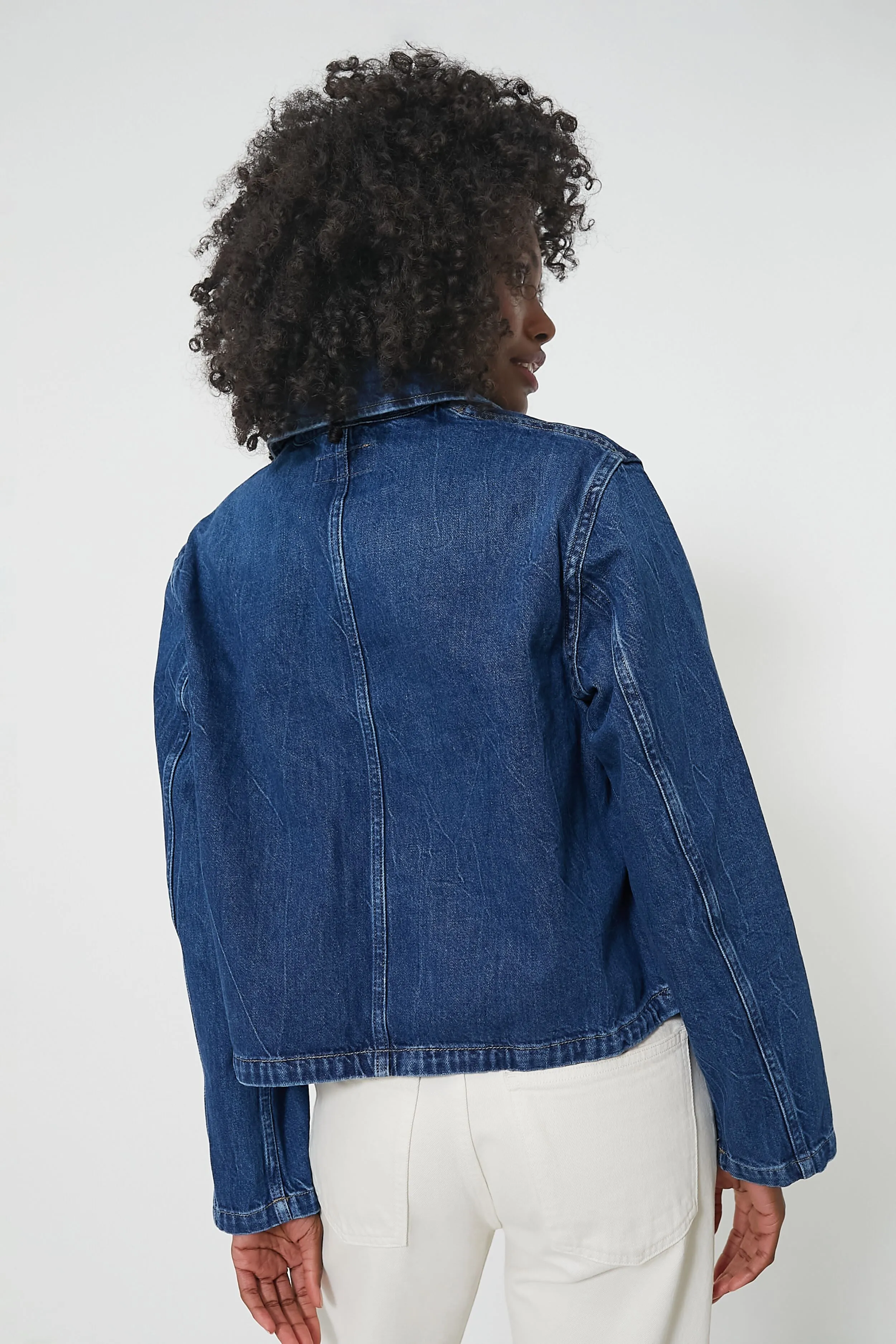 Wills Wash Rigid Denim Cropped Denim Jacket