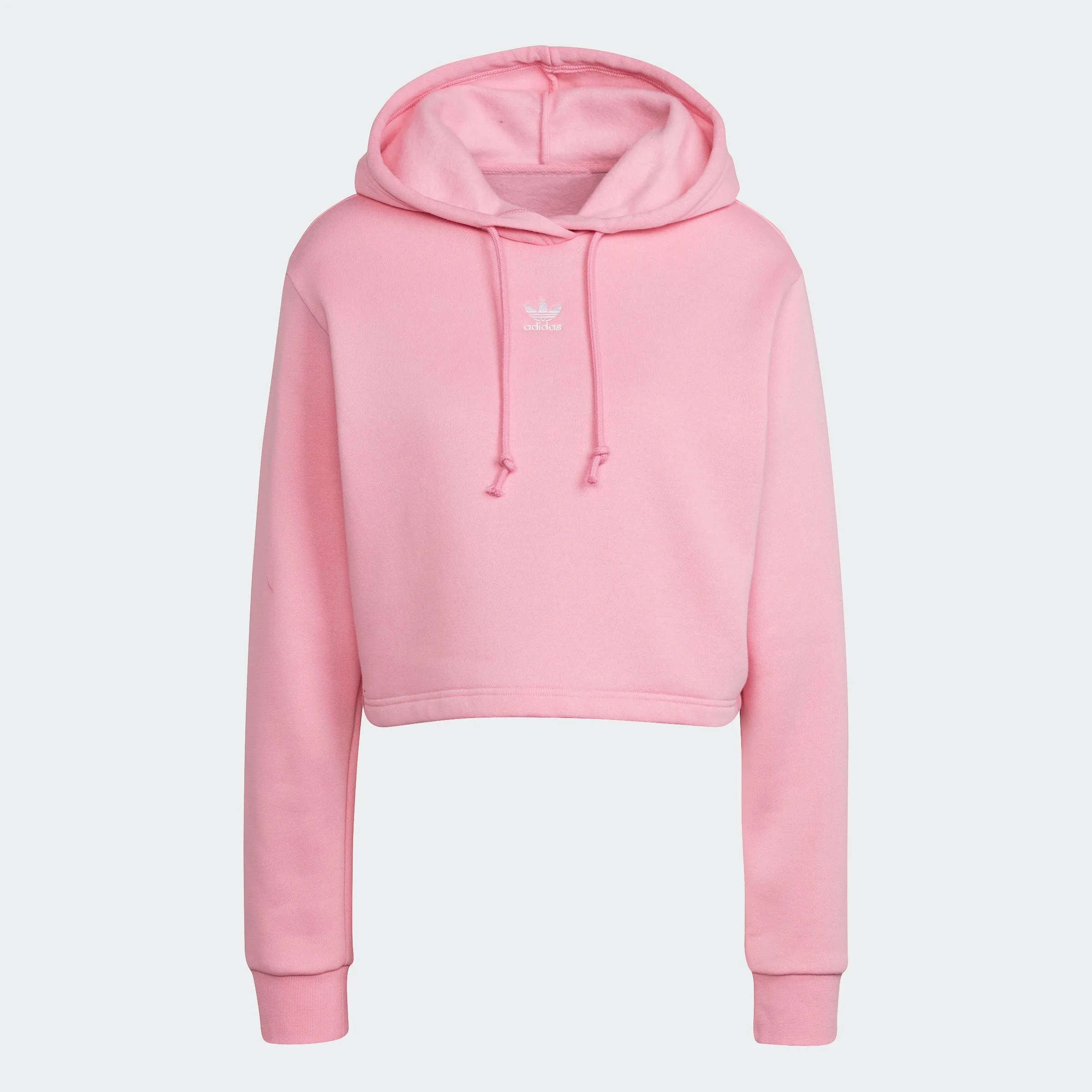 Women's adidas Originals Adicolor Essentials Crop Fleece Hoodie Bliss Pink