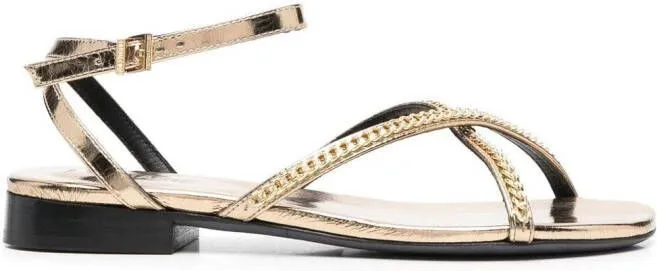 Zadig&Voltaire chain-link detail sandals Gold