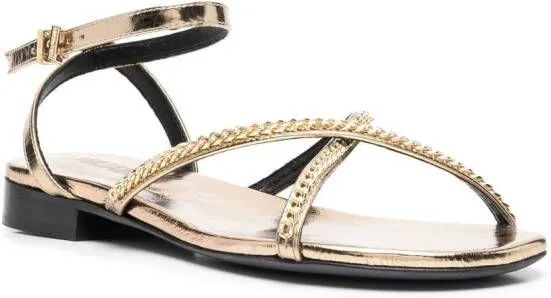 Zadig&Voltaire chain-link detail sandals Gold