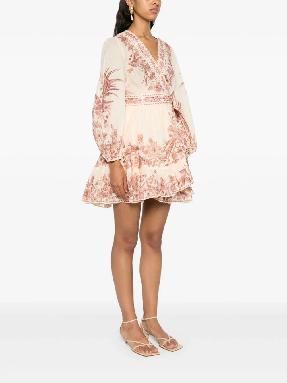 Zimmermann    Zimmermann Short Waverly Wrap Dress